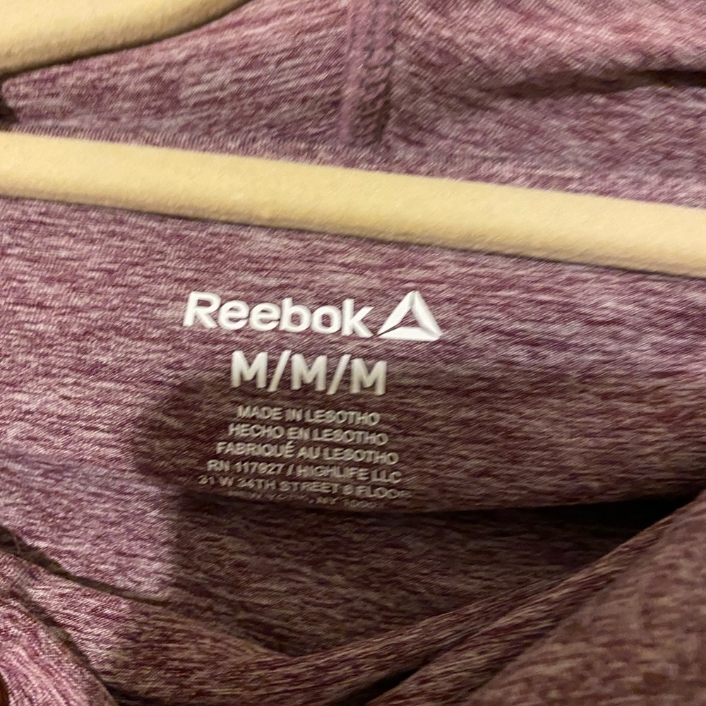 Purple Reebok Workout Sweatshirt - Picture 3 of 3